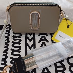 Marc Jacobs Snapshot Crossbody in Silver Sage Multi